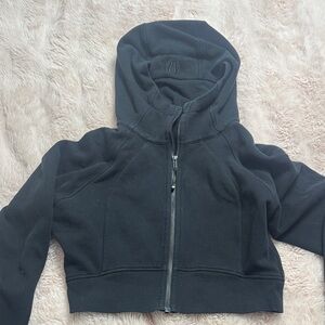 Lulu lemon cropped   Black Hoodie
